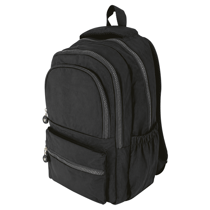 Barron Urban Double Front Pocket Backpack — back view