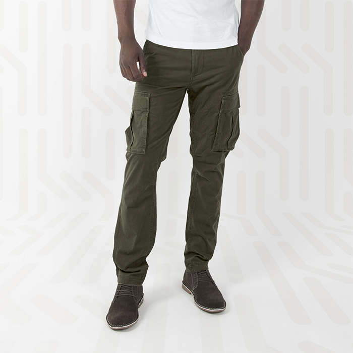 Heritage Slim Fit Cargo Trousers Mens
