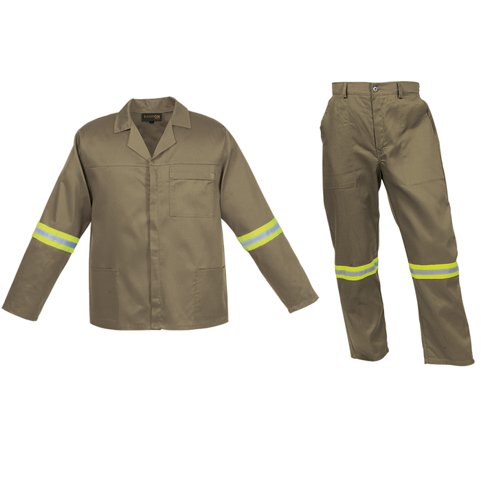 Barron Budget Poly Cotton Conti Suit with Reflective thumbnail