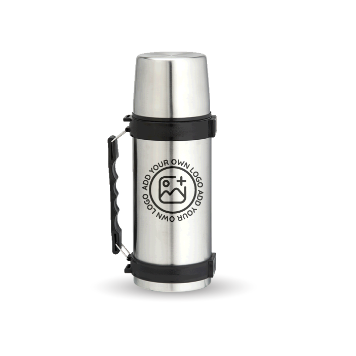 1l Stainless Steel Travel Flask with Carry Handle