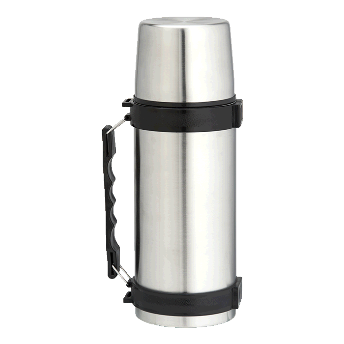1l Stainless Steel Travel Flask with Carry Handle