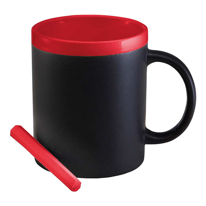 300ml Stoneware Chalk Board Mug alternate view