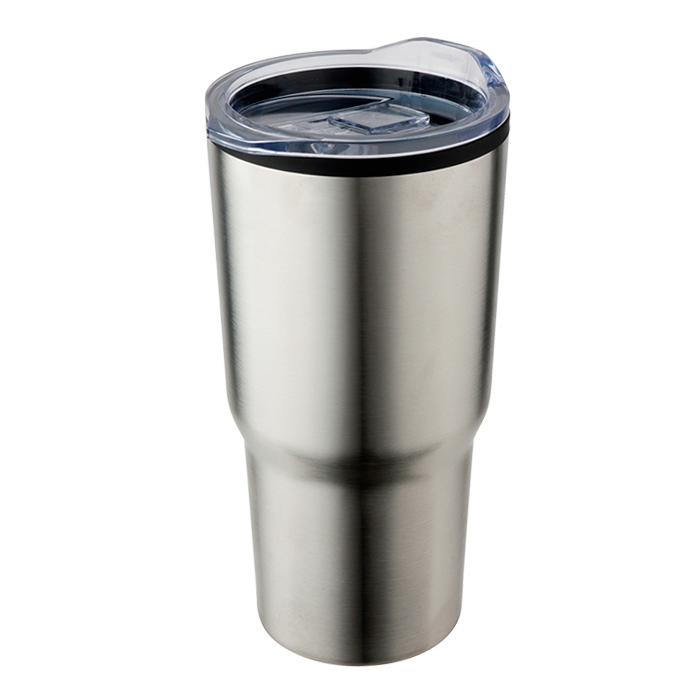 590ml Stainless Steel Mug With Clear Lid