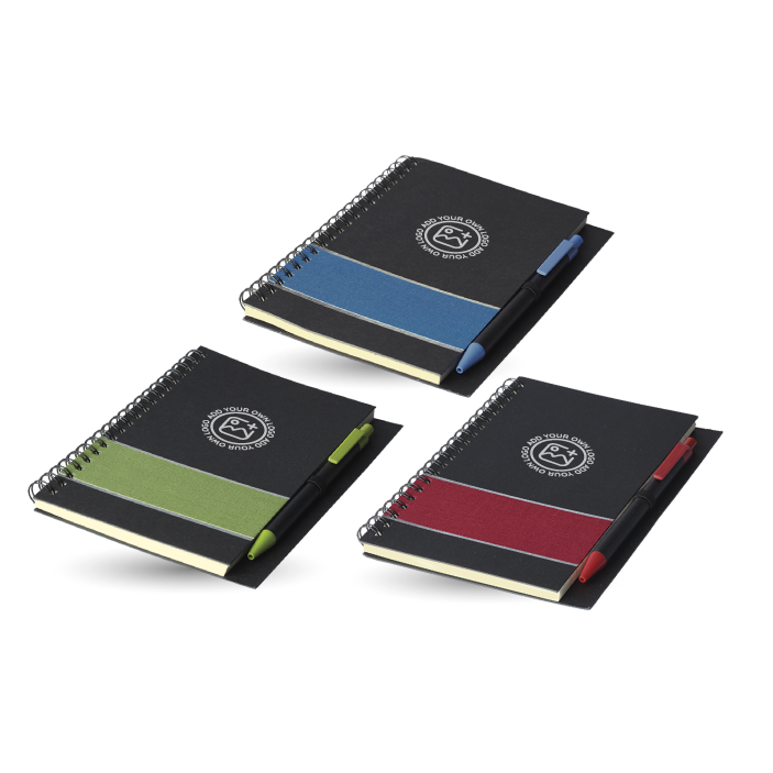 Coloured Stripe Notebook with Pen