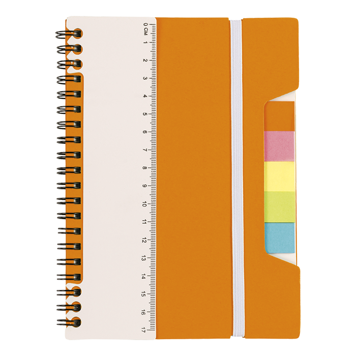 A5 Notebook With Sticky Notes And Ruler alternate view