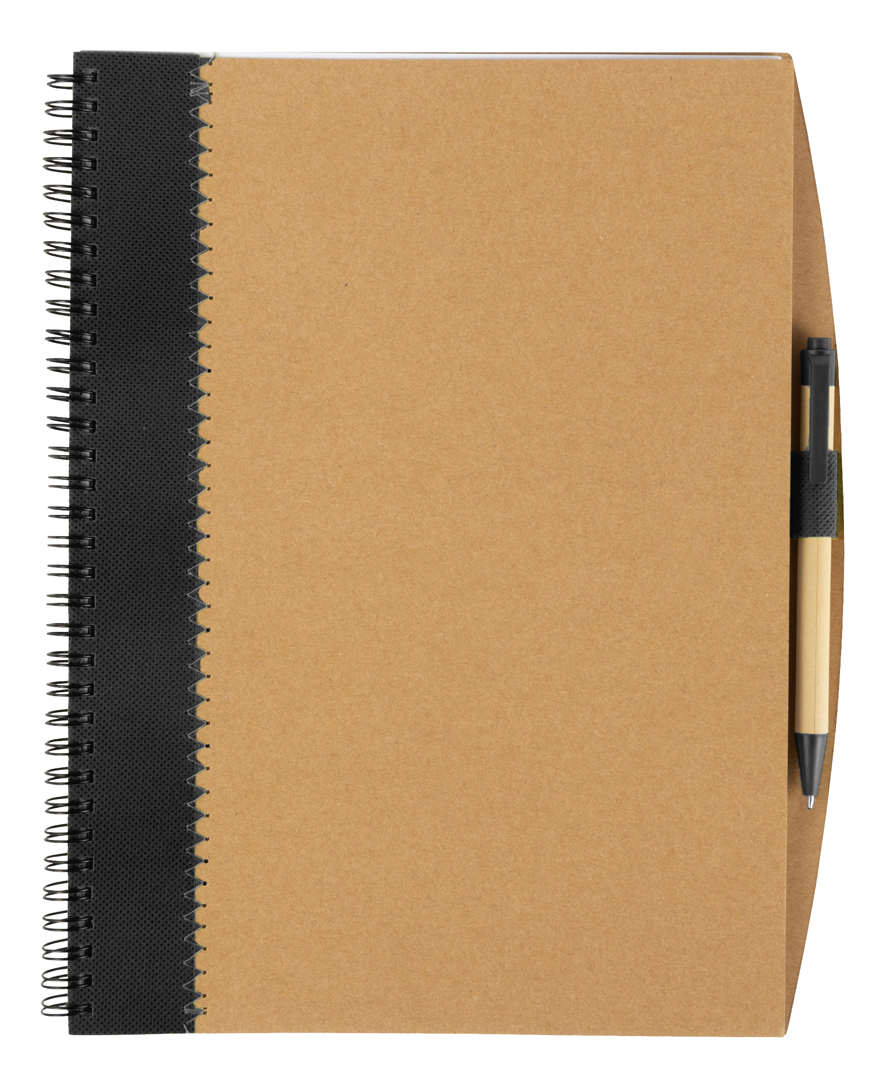 Recycled Cardboard Notebook With Pen alternate view