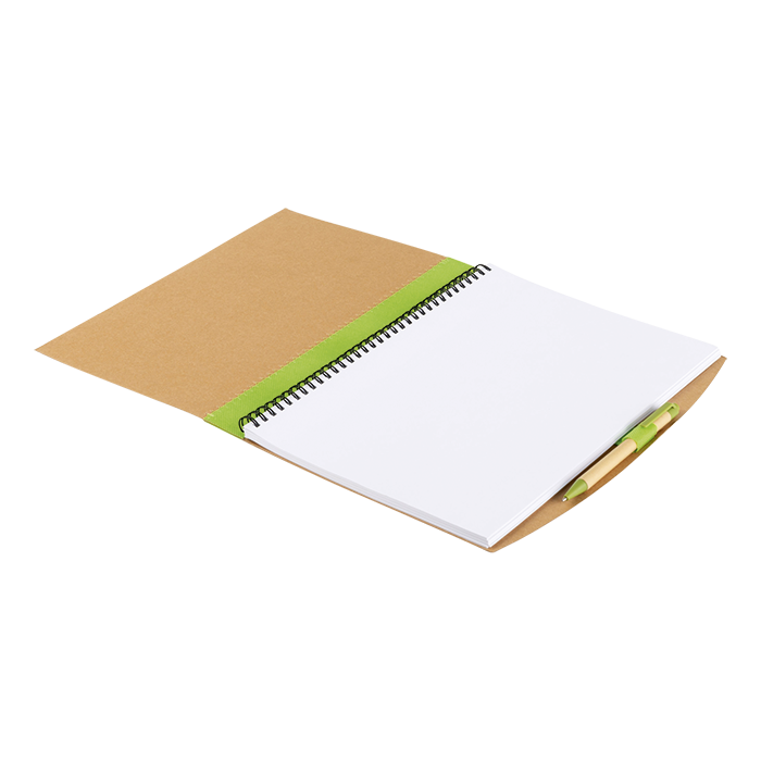 Recycled Cardboard Notebook With Pen