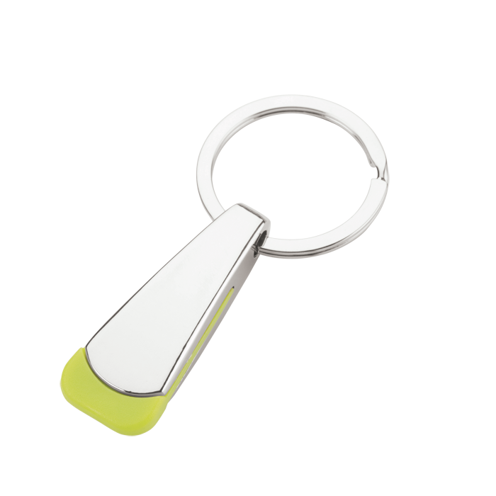 Tear Shaped Chrome Keychain thumbnail
