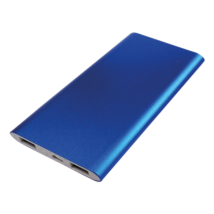Slim Aluminium 4000 mAh Powerbank — back view