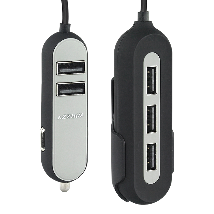 Whizzy 5 Port USB Car Charger alternate view