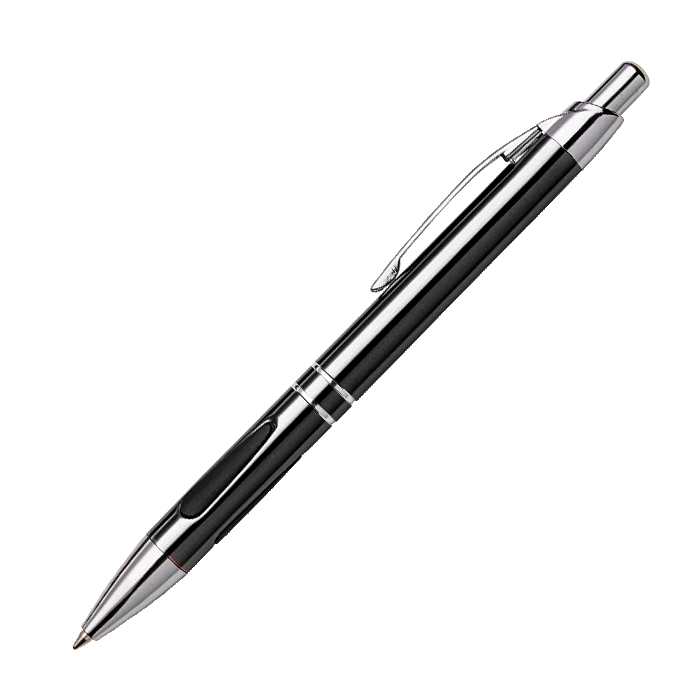 Metal Ergonomic Grip Ballpoint Pen