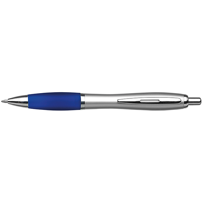 Silver Barrel Curved Design Ballpoint Pen alternate view