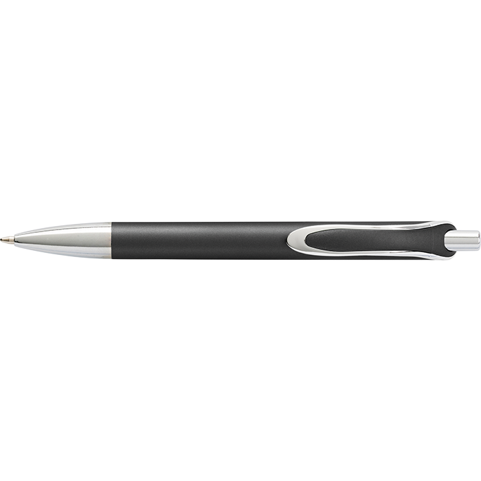 Coloured Barrel Ballpoint Pen with Silver Tip and Clip thumbnail