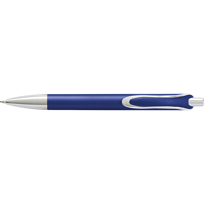 Coloured Barrel Ballpoint Pen with Silver Tip and Clip thumbnail