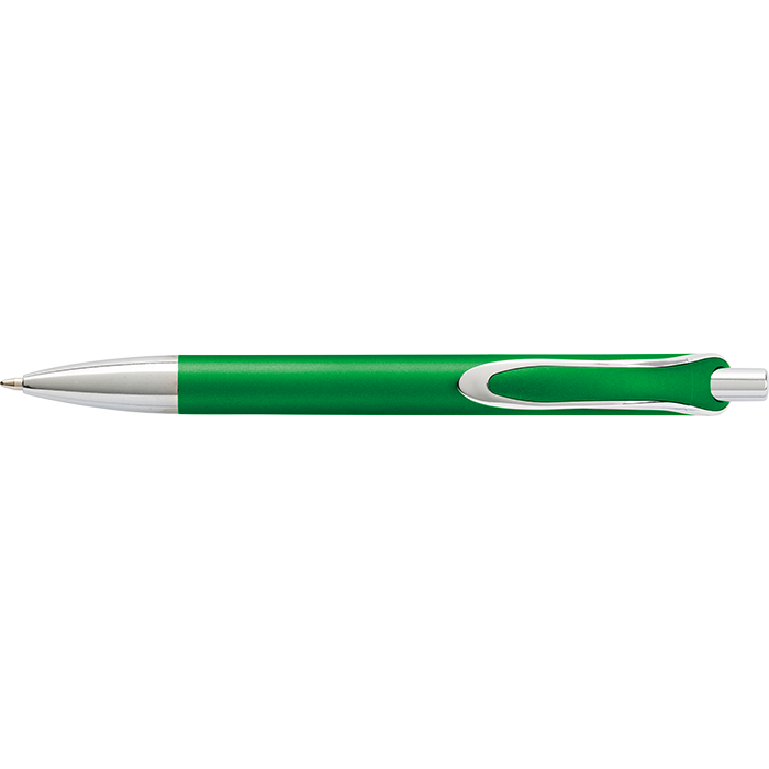 Coloured Barrel Ballpoint Pen with Silver Tip and Clip thumbnail