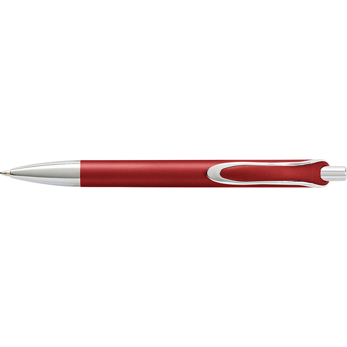 Coloured Barrel Ballpoint Pen with Silver Tip and Clip alternate view