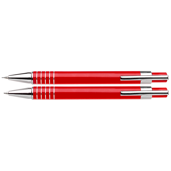 Lacquered Barrel Matching Ballpoint Pen and Clutch Pencil Se thumbnail