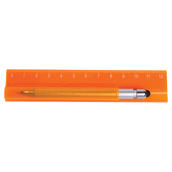 Translucent Ruler with Stylus Pen
