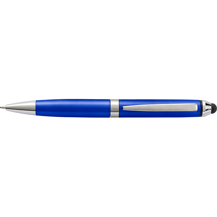 Coloured Barrel Ballpoint Pen with Stylus thumbnail