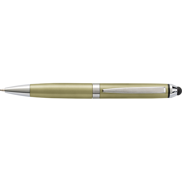 Coloured Barrel Ballpoint Pen with Stylus alternate view
