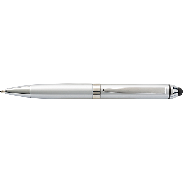 Coloured Barrel Ballpoint Pen with Stylus thumbnail