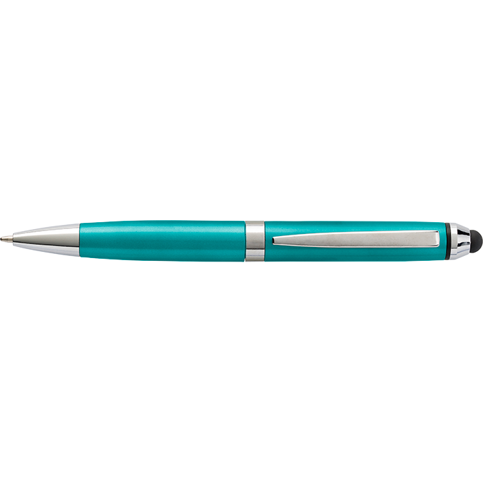 Coloured Barrel Ballpoint Pen with Stylus