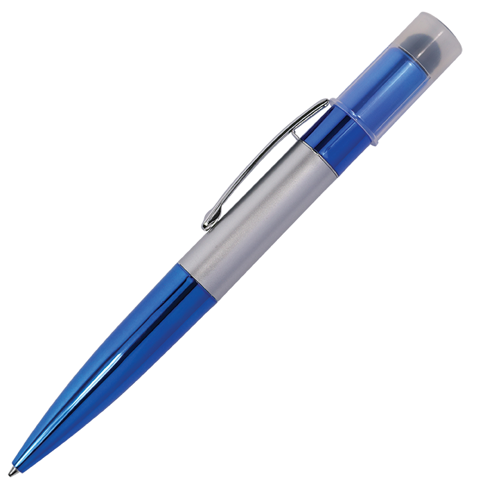 Twist Action Ballpoint Pen with Stylus and LED Lights