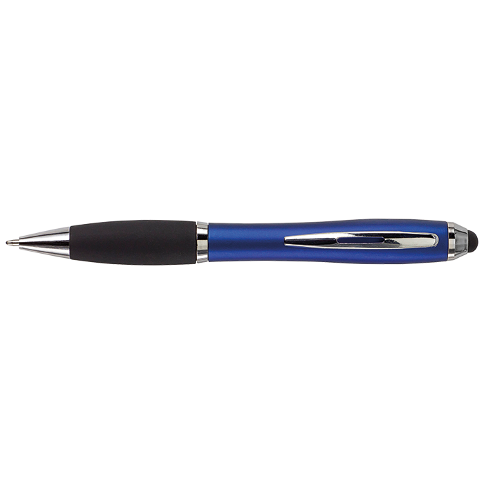 Ballpoint with Rubber Grip and Stylus thumbnail