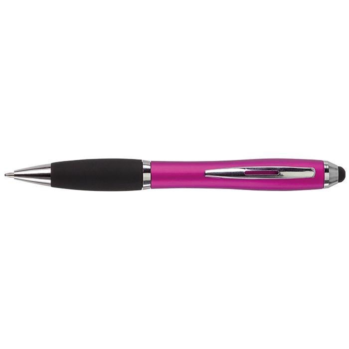 Ballpoint with Rubber Grip and Stylus thumbnail