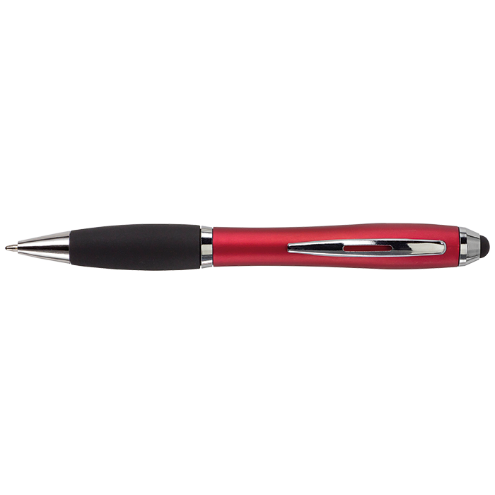 Ballpoint with Rubber Grip and Stylus thumbnail