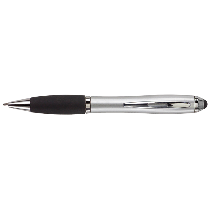 Ballpoint with Rubber Grip and Stylus thumbnail