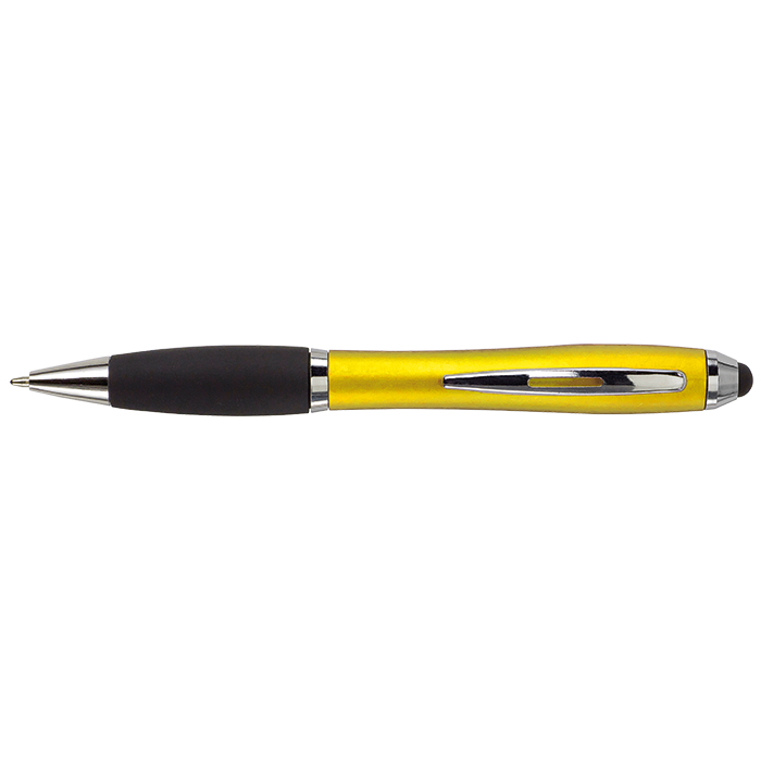 Ballpoint with Rubber Grip and Stylus thumbnail