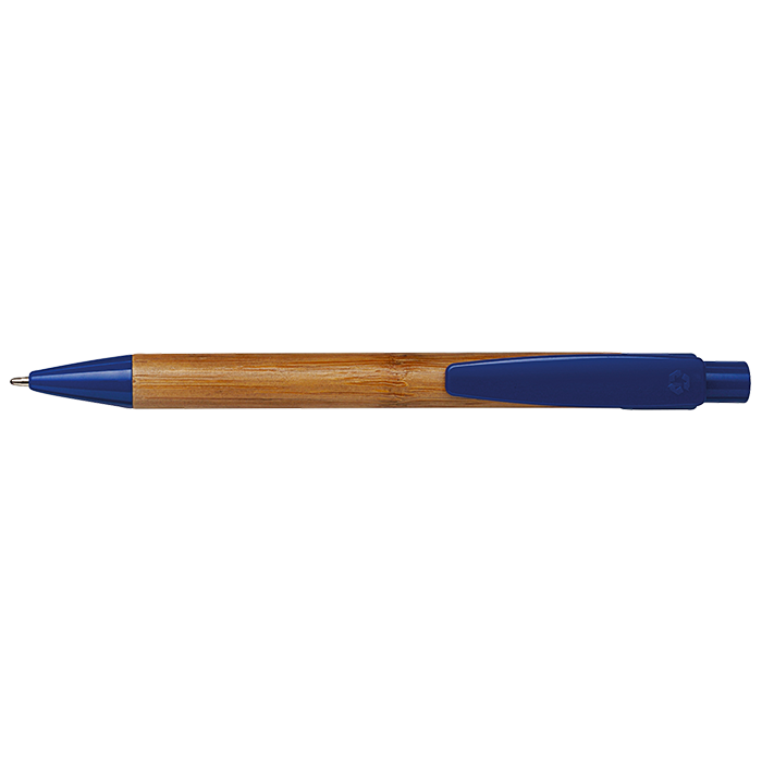 Bamboo Ballpoint Pen with Plastic Trims thumbnail