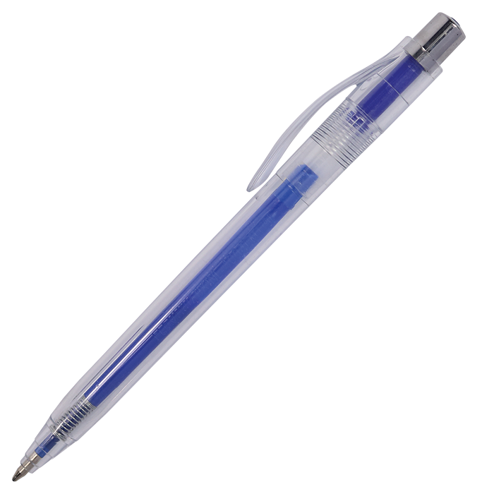 Translucent Ballpoint Pen with Coloured Refill thumbnail