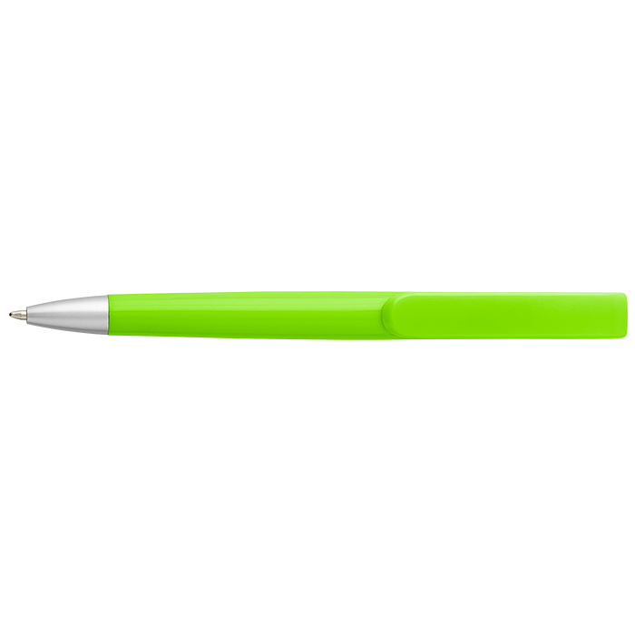 Rounded Clip Ballpoint Pen With Coloured Barrel alternate view