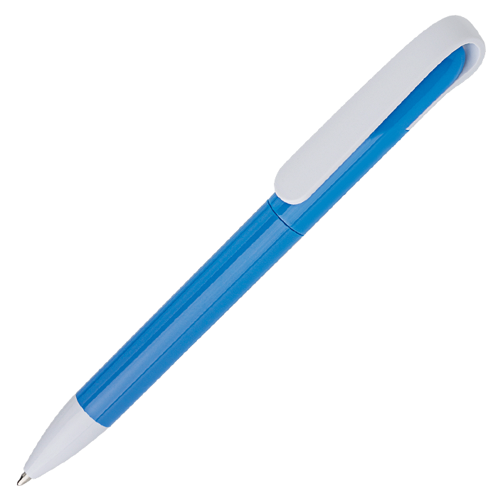 Twist Action Ballpoint Pen With Coloured Barrel