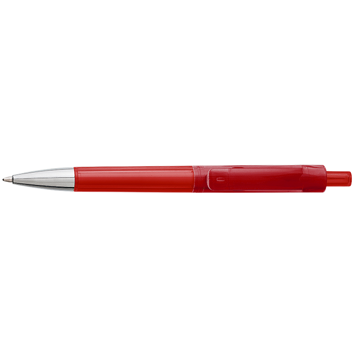 Ballpoint Pen With Transparent Coloured Barrel thumbnail