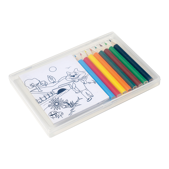 Colouring In Set In Plastic Case