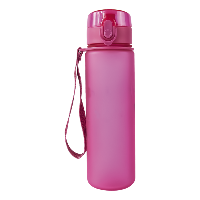 600ml Frosted Cylinder Water Bottle alternate view