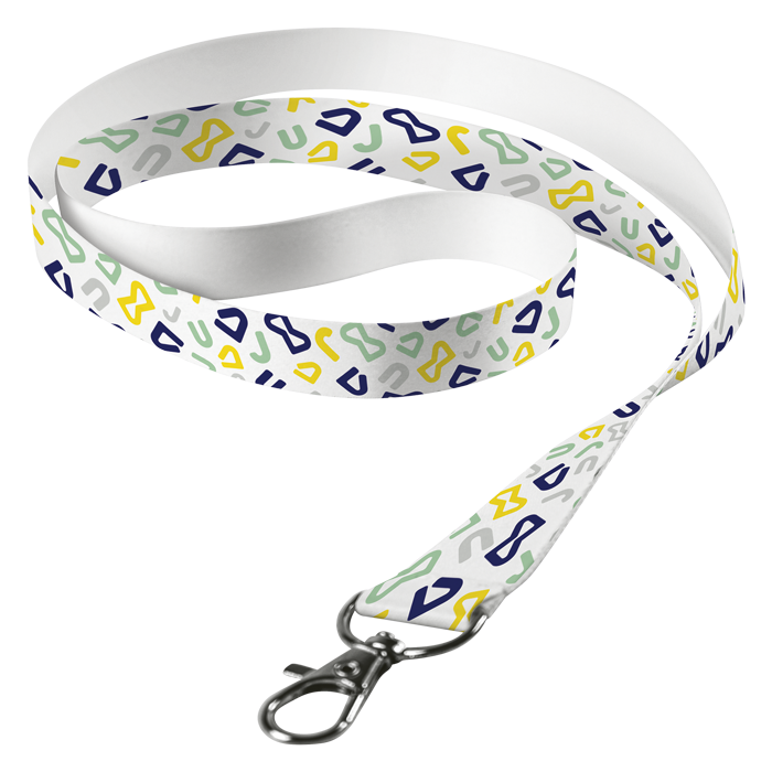 Sublimated Lanyard Single Side Sub with Lobster Ring — Various