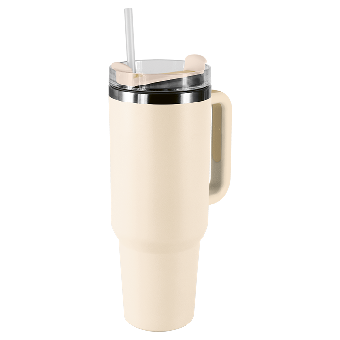 1.2L Double Walled Travel Mug with Straw thumbnail