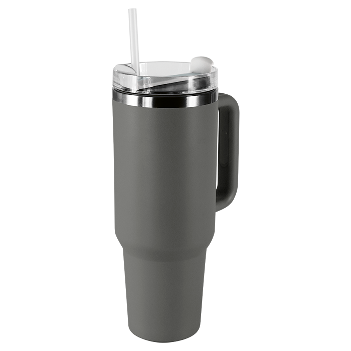 1.2L Double Walled Travel Mug with Straw thumbnail