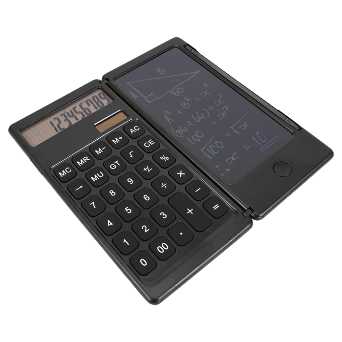 Foldable Calculator With Lcd Writing Pad And Pen thumbnail