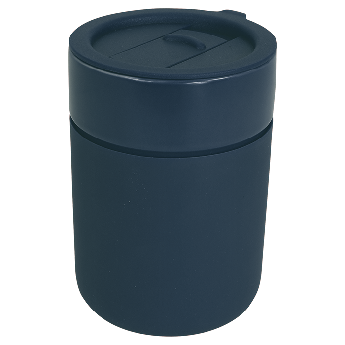 330ml Ceramic Silicone Cover Mug With Sip Slider thumbnail