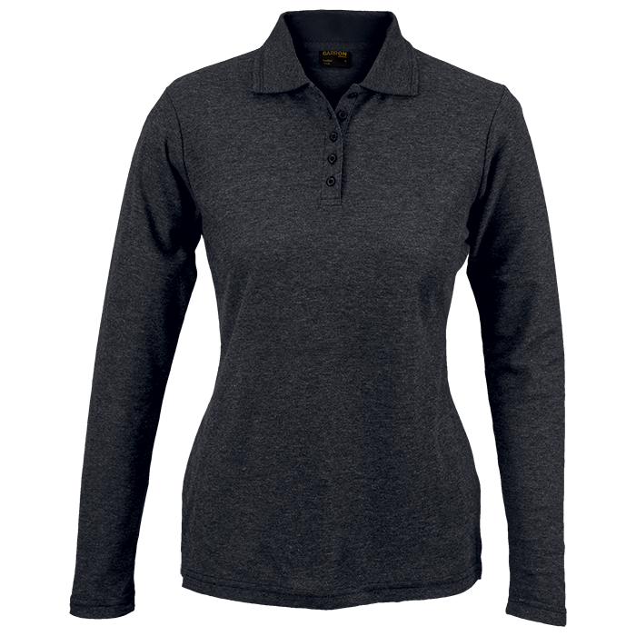 175g Pique Knit Long Sleeve Golfer Ladies thumbnail