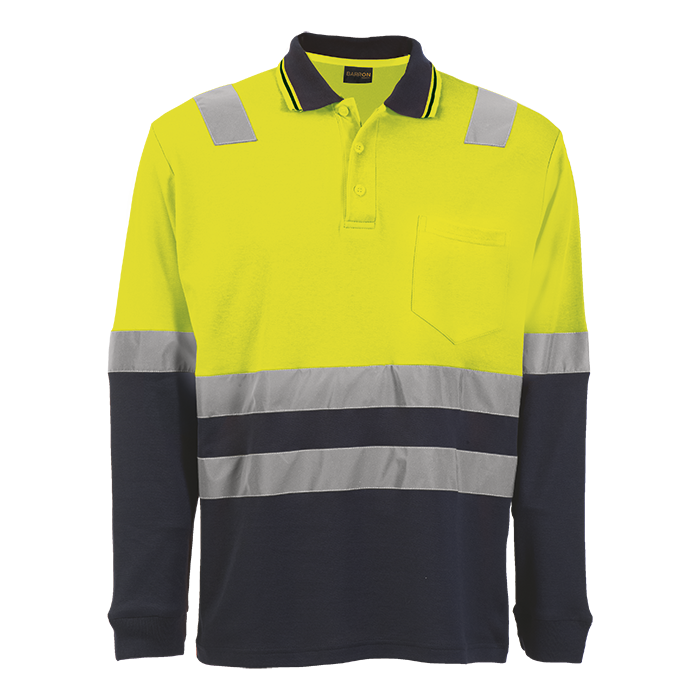 Mens Transit Long Sleeve Golfer - Image 2