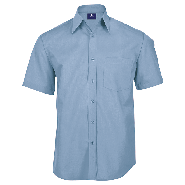 Basic Poly Cotton Lounge Short Sleeve Mens — back view