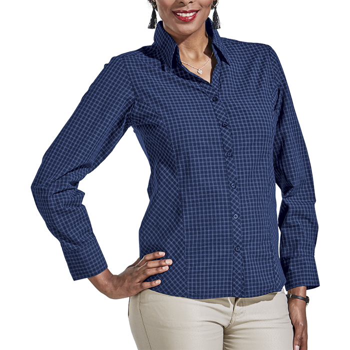 Pioneer Check Blouse Long Sleeve Ladies