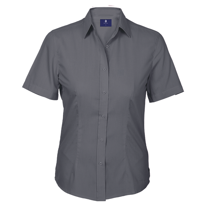Basic Poly Cotton Blouse Short Sleeve Ladies thumbnail
