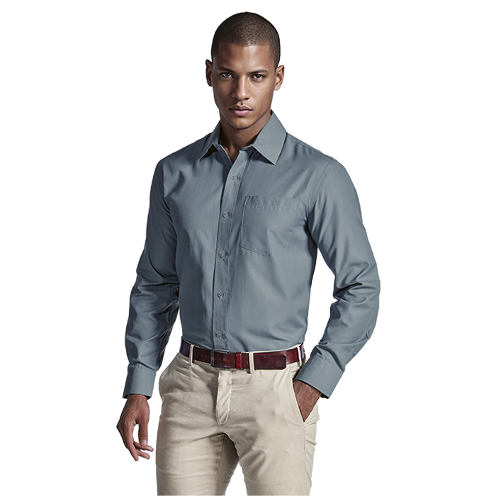 Easy Care Lounge Shirt Long Sleeve Mens
